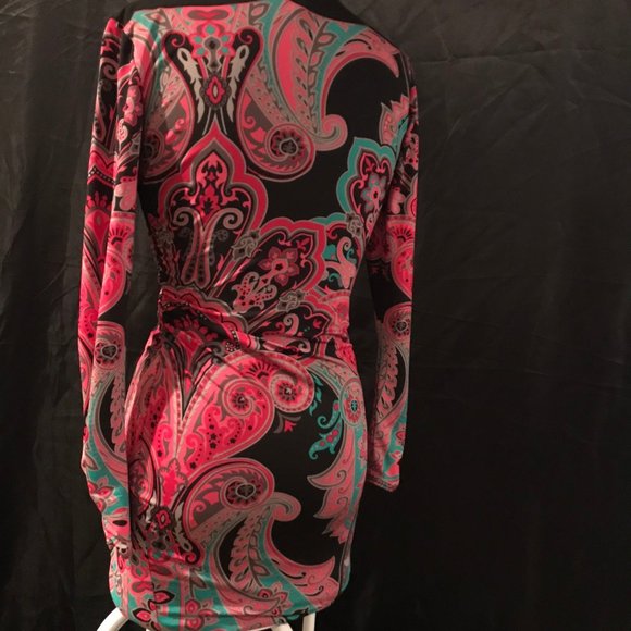 Stretchy Multi Color Dress - Picture 2 of 3